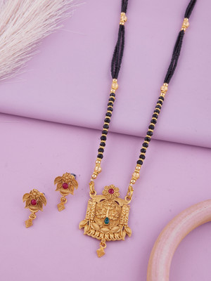 house of common Brass Gold-plated Gold Jewellery Set(Pack of 1)