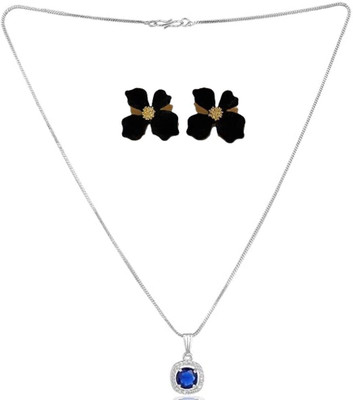 SRK Fashions Alloy Blue, Black Jewellery Set(Pack of 1)