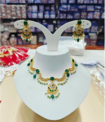BSC Gallery Alloy Green Jewellery Set(Pack of 1)