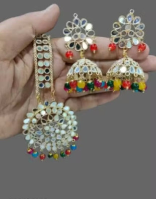 BHATI Alloy Gold-plated Silver Jewellery Set(Pack of 3)