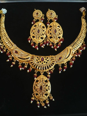 ZOVYA Brass Gold-plated Gold Jewellery Set(Pack of 3)