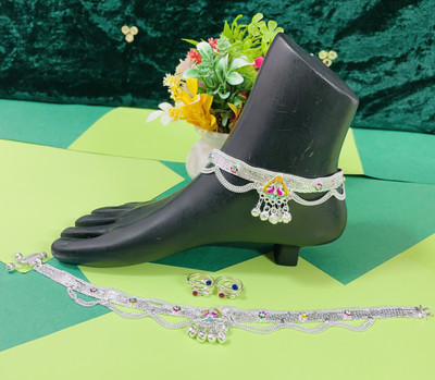 BHORIWAL Alloy Silver Silver Jewellery Set(Pack of 4)