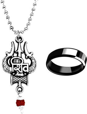 KINGSTYLEIMPEX Stainless Steel Sterling Silver Multicolor Jewellery Set(Pack of 3)