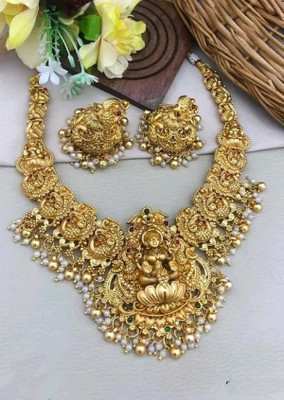 house of common Alloy Gold-plated Gold Jewellery Set(Pack of 1)