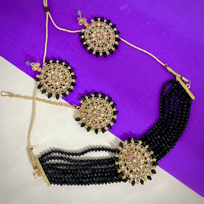 AMHRIK IMITATION Alloy Black Jewellery Set(Pack of 1)