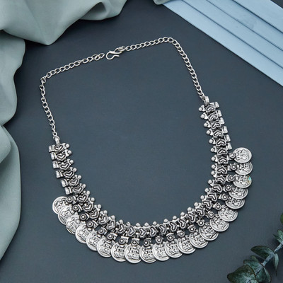 NAKMAN JEWELLERY Brass Silver Silver Jewellery Set(Pack of 1)