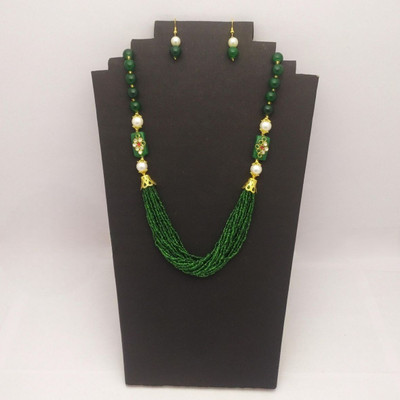 Hi_BAA Alloy Green Jewellery Set(Pack of 1)