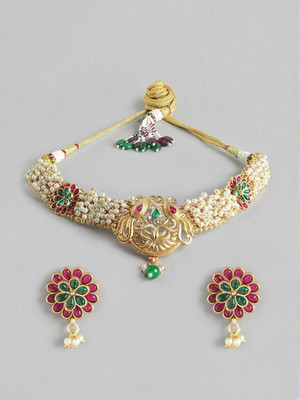 MANSIYAORANGE Alloy Gold-plated Multicolor Jewellery Set(Pack of 1)