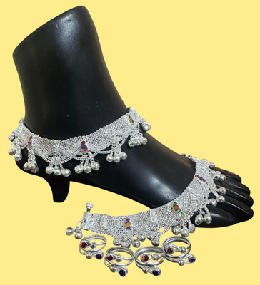 SONU SELECT Alloy Silver Silver Jewellery Set(Pack of 1)