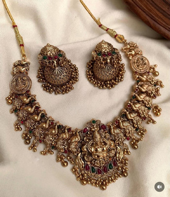 RIENTA JWL Alloy Gold-plated Gold Jewellery Set(Pack of 1)