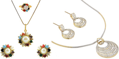 Velvet Jewelz Alloy Multicolor Jewellery Set(Pack of 2)