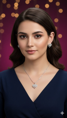 Dazzle Jewel Alloy White Jewellery Set(Pack of 1)