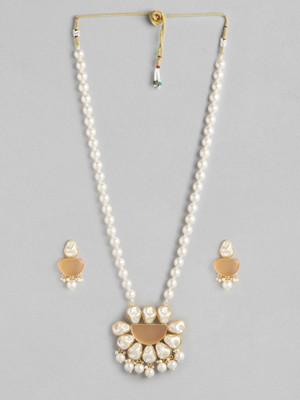 ANOUK Brass Gold-plated Orange Jewellery Set(Pack of 3)