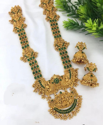 KEYMAX Alloy Gold-plated Gold Jewellery Set(Pack of 1)