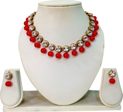 JN Handicraft Brass Copper Red Jewellery Set(Pack of 1)