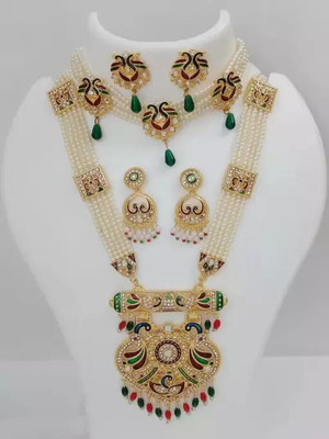 Heeva Alloy Multicolor Jewellery Set(Pack of 1)