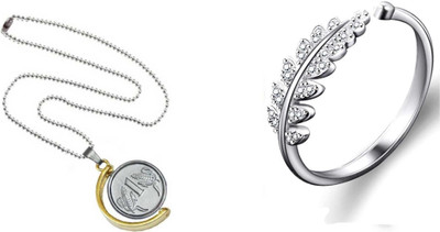 ruby collection Alloy Gold, Silver, Silver Jewellery Set(Pack of 2)