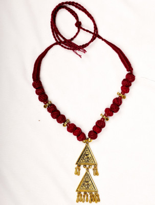 A S enterprize Oxidised Silver Red Jewellery Set(Pack of 1)