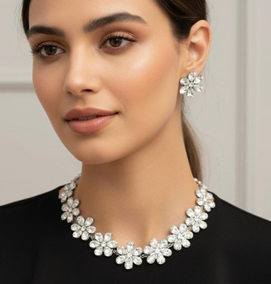 Mishti Jewels Alloy White Jewellery Set(Pack of 1)