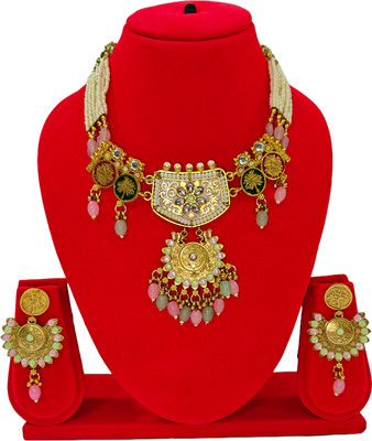 Olivia Retailers Alloy Gold-plated Gold Jewellery Set(Pack of 3)