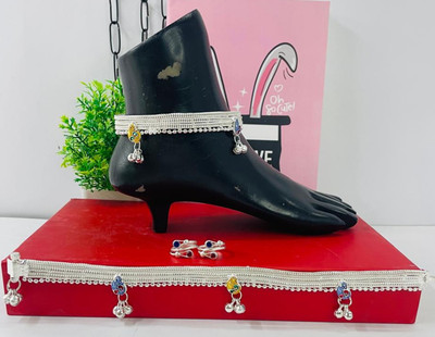 BHORIWAL Alloy Silver Silver Jewellery Set(Pack of 4)