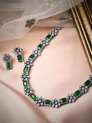 RUBANS Alloy Silver Silver Jewellery Set(Pack of 1)