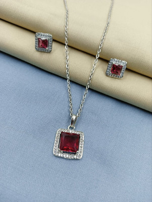 JIYANSHI ENTERPRISE Alloy Silver Silver Jewellery Set(Pack of 1)