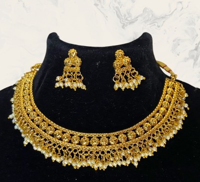 SHREEVASUPRDARA Alloy Gold-plated Gold Jewellery Set(Pack of 1)