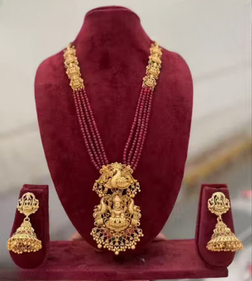 Rangrozo Jewellery Brass, Alloy Gold-plated Gold Jewellery Set(Pack of 1)