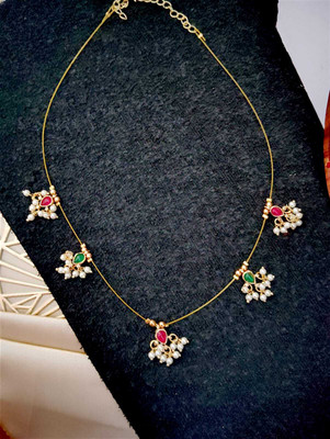 Seyon enterprises Alloy Gold-plated Multicolor Jewellery Set(Pack of 1)