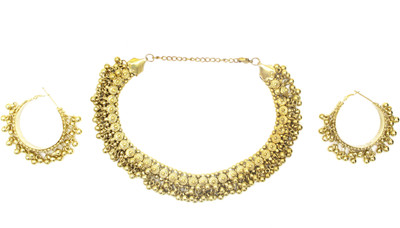 Shining Angel Alloy Gold-plated Gold Jewellery Set(Pack of 2)