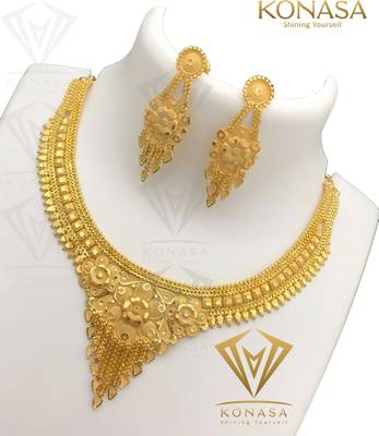 KONASA Brass, Copper Jhumki Earring