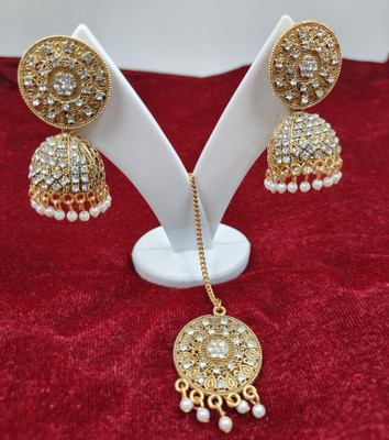 SR Sarthak Royal Alloy Gold-plated Gold Jewellery Set(Pack of 1)