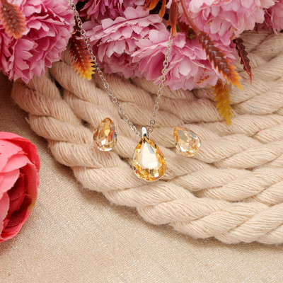 Jewelgenics Alloy Sterling Silver Silver, Yellow Jewellery Set(Pack of 1)