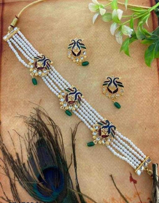 Heeva Alloy Multicolor Jewellery Set(Pack of 1)