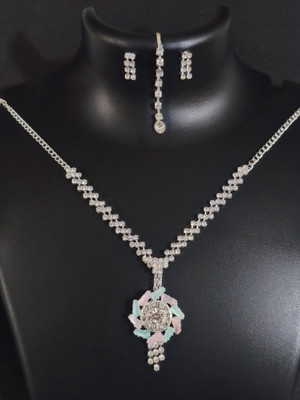 BLISS INTERNATIONAL Alloy Sterling Silver Silver Jewellery Set(Pack of 1)