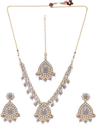 ANOUK Brass Gold-plated Grey, Gold, White Jewellery Set(Pack of 4)