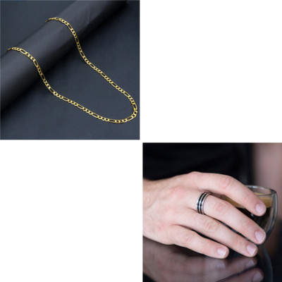 house of common Alloy Sterling Silver, Gold-plated Gold, Black, Silver Jewellery Set(Pack of 1)