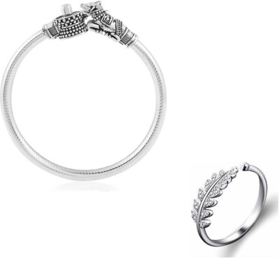 Vipunj Alloy, Stainless Steel Sterling Silver Silver Jewellery Set(Pack of 2)