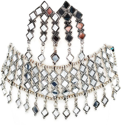 SHAH ENTERPRISES Alloy Sterling Silver Silver Jewellery Set(Pack of 1)