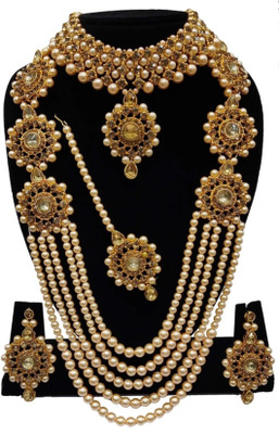 abdur raheem jewellers Alloy Gold-plated Gold Jewellery Set(Pack of 1)