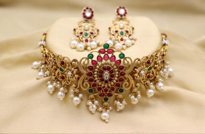Radian Alloy Gold-plated Multicolor Jewellery Set(Pack of 1)