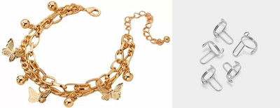 Gauri Fashions Alloy Gold, Silver Jewellery Set(Pack of 2)