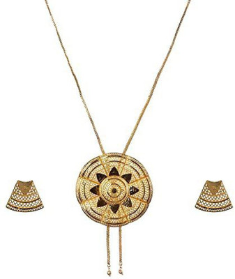 Moonron Alloy Gold-plated Gold Jewellery Set(Pack of 1)