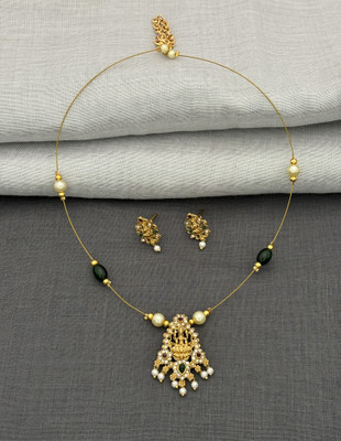 ROFARWORD Brass, Copper Gold-plated Gold Jewellery Set(Pack of 1)