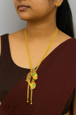 SMARNN Metal Gold-plated Gold Jewellery Set(Pack of 1)