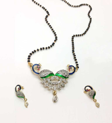 Opus Gems Alloy Black Jewellery Set(Pack of 1)