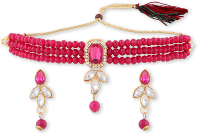 EVY Copper Gold-plated Multicolor Jewellery Set(Pack of 1)