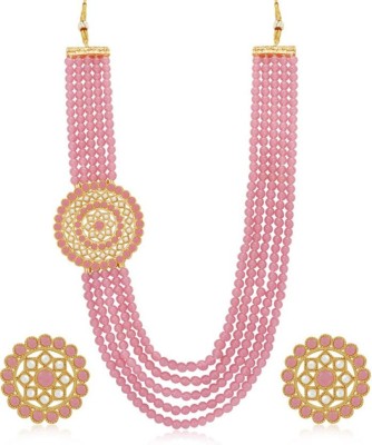 CATALYST Alloy Gold-plated Pink, Gold Jewellery Set(Pack of 1)