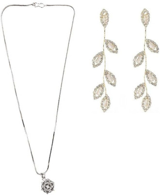 SRK Fashions Stone Silver, Silver Jewellery Set(Pack of 1)